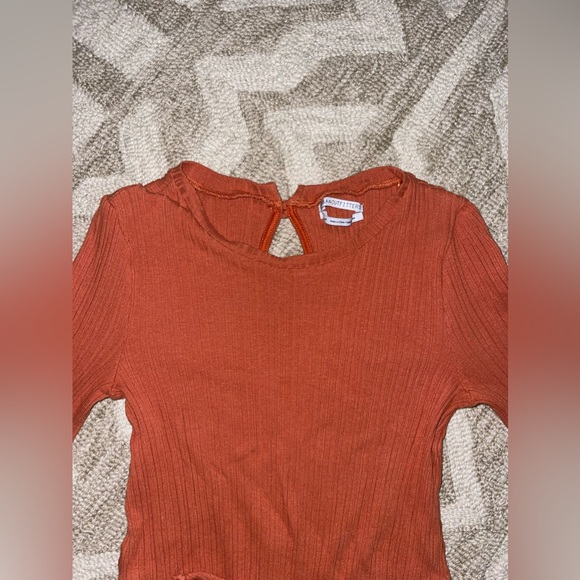 Urban outfitters long sleeve romper orange - Picture 3 of 4